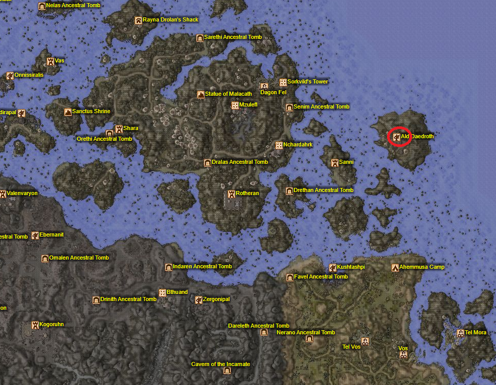 Ald Daedroth Map Location